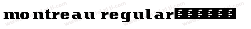 montreau regular字体转换